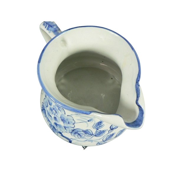 Pitcher Teapot Ice Lip Hand Painted Glaze Floral - Picture 4 of 8